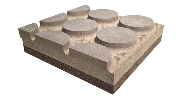 Pavimento radiante sopraelevato in cementolegno e fibra di legno BetonRadiant Fiber